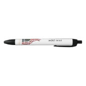 Amerikaanse vlag met kruisingen blauwe inkt pen (Bodem)
