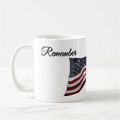 Amerikaanse vlag met kruizen - Onthoud Koffiemok (Links)