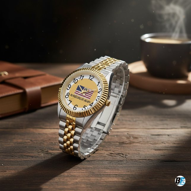  Amerikaanse vlag met "Make Great Again" Horloge (Creator heeft geüpload)