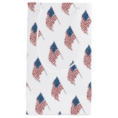  Amerikaanse vlag met patriottische vlag in de win Klein Cadeauzakje (Voorkant)