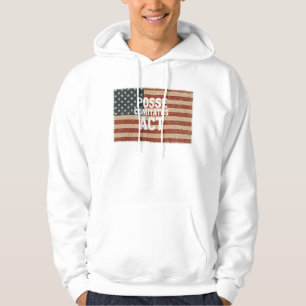 Amerikaanse vlag met Posse Comitatus Act Hoodie