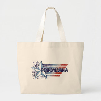  Amerikaanse vlag met Star - Pennsylvania Grote Tote Bag