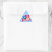 Amerikaanse vlag met vredessymbool Stickers (Tas)