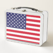 Amerikaanse vlag Metal Lunch Box (Voorkant)
