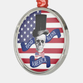 Amerikaanse vlag metalen ornament (Links)