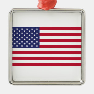 Amerikaanse vlag metalen ornament