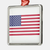 Amerikaanse vlag metalen ornament (Links)