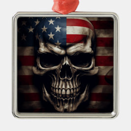Amerikaanse vlag metalen ornament