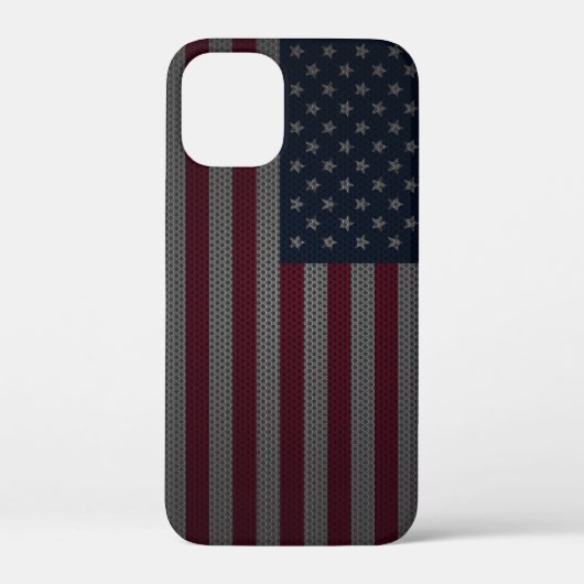 Amerikaanse vlag Metallic Mesh Case-Mate iPhone Case (Achterkant)