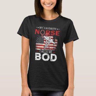 Amerikaanse Vlag Mijn Favoriete Verpleegster Noemt T-shirt