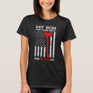 Amerikaanse vlag Mijn zoon heeft je achterkamertje T-shirt