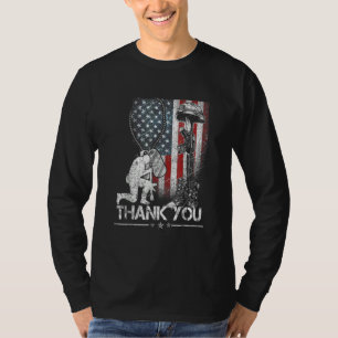 Amerikaanse vlag Militaire Boo T-shirt
