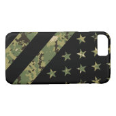 Amerikaanse vlag militaire digitale camouflage Case-Mate iPhone case (Achterkant (Horizontaal))