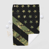 Amerikaanse vlag militaire digitale camouflage golfhanddoek (Insitu)