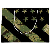 Amerikaanse vlag militaire digitale camouflage groot cadeauzakje (Voorkant)
