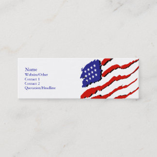 Amerikaanse vlag mini visitekaartje