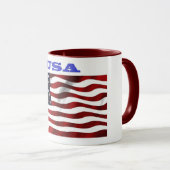 Amerikaanse vlag mok (Voorkant rechts)