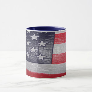 Amerikaanse vlag mok