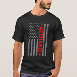 Amerikaanse Vlag Monteur US Vlag Vintage Voor Mann T-shirt