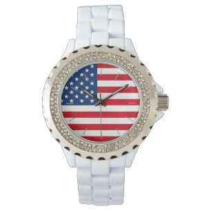 Amerikaanse vlag mooi horloge