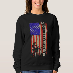 Amerikaanse vlag: Motocross Dirt Bike Silh Trui