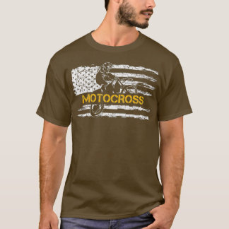 Amerikaanse vlag: Motocross Dirt Bike T-shirt