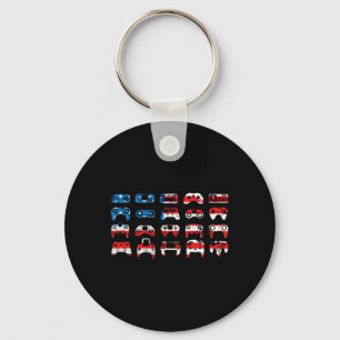 Amerikaanse Vlag Motorfiets Usa Vlag Biker Retro Sleutelhanger
