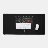 Amerikaanse Vlag Motorfiets Vrijheid Bureaumat (Keyboard & Muis)
