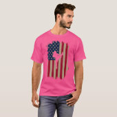 Amerikaanse vlag Muay Thai T-shirt (Voorkant volledig)