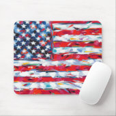 Amerikaanse vlag muismat (Met muis)