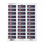 Amerikaanse vlag, naam & etiket (Full Sheet)