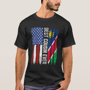 Amerikaanse vlag Namibië vlag de beste neef ooit f T-shirt
