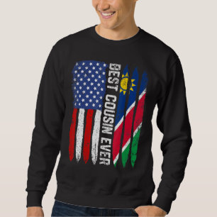 Amerikaanse vlag Namibië vlag de beste neef ooit f Trui