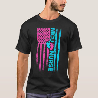 Amerikaanse Vlag Neonatale Verpleegkundige Student T-shirt