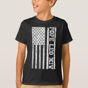 Amerikaanse vlag nieuwe paus 2025 Christelijke pau T-shirt