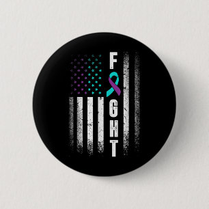 Amerikaanse Vlag Nood Preventie van Zelfmoord Acti Ronde Button 5,7 Cm