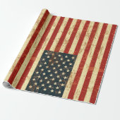 Amerikaanse vlag noodlijdend cadeaupapier (Uitgerold)