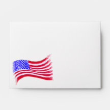 Amerikaanse vlag Notecard Envelopes