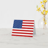 Amerikaanse vlag notenkaart kaart (Gele Bloem)