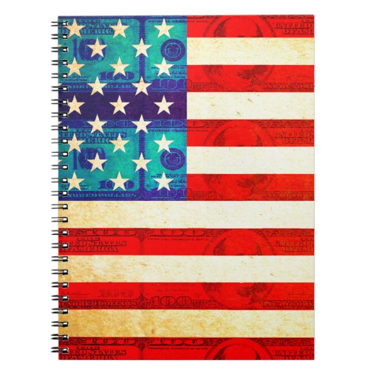 Amerikaanse vlag notitieboek (Voorkant)