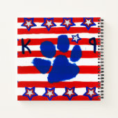 Amerikaanse vlag notitieboek (Achterkant)