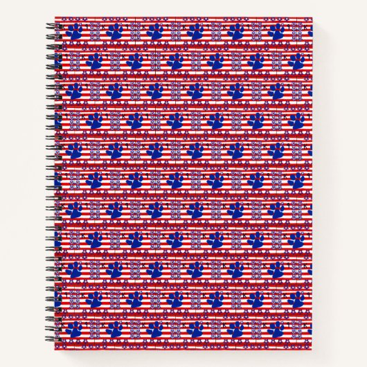 Amerikaanse vlag notitieboek (Voorkant)