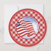 Amerikaanse Vlag Onafhankelijkheidsdag Rood, Wit,  Kaart (Achterkant)