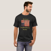 Amerikaanse vlag ondersteboven T-shirt (Voorkant volledig)