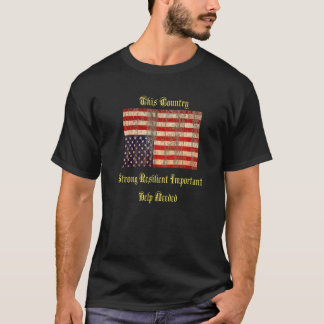  Amerikaanse vlag ondersteboven T-shirt