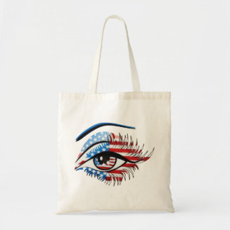 Amerikaanse vlag oog, Patriottische Sublimatie Cli Tote Bag