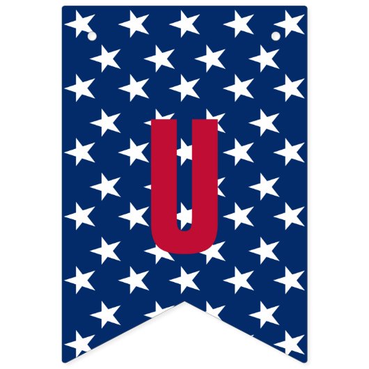 Amerikaanse vlag op 4 juli Bash Vlaggetjes (Tweede vlag)