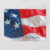 Amerikaanse vlag op 4 juli briefkaart (Voorkant)