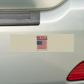 Amerikaanse vlag op 4 juli bumpersticker (Op auto)