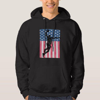 Amerikaanse vlag op 4 juli Hoodie